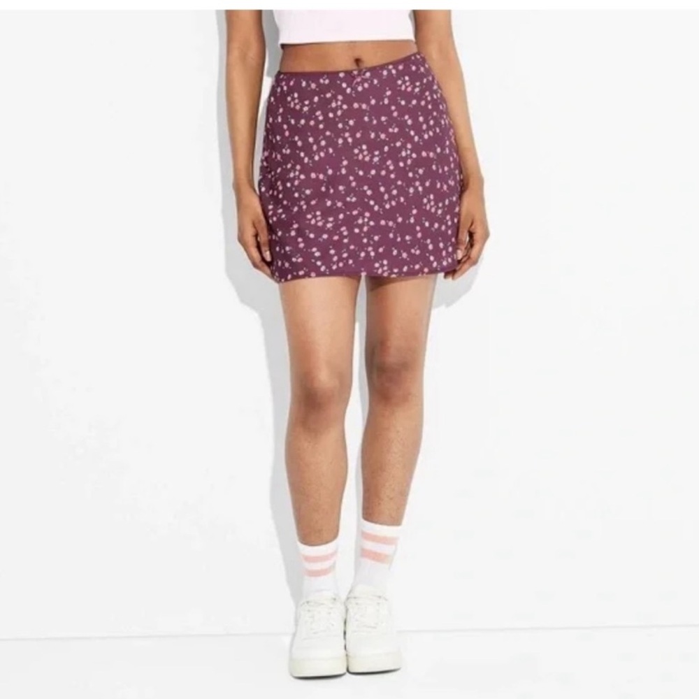 NWT Wild fable women’s chiffon A-line mini skirt